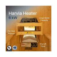 Outdoor Indoor Finland Pine Wet Dry Barrel Sauna 3-5 Person Front Porch Canopy 4.5 Kw ETL Certified Bitumen Shingle Roof
